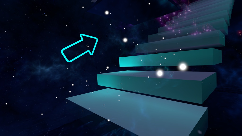 ネオンっぽい矢印（3Dモデル）