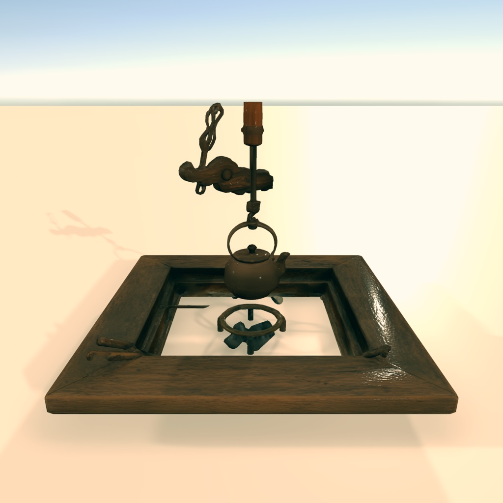 【VRChat対応】和風囲炉裏
