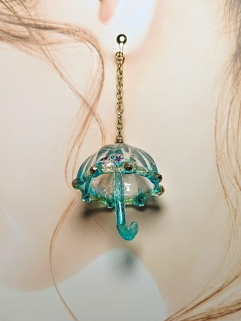 レジンアクセサリー イヤリング No.01