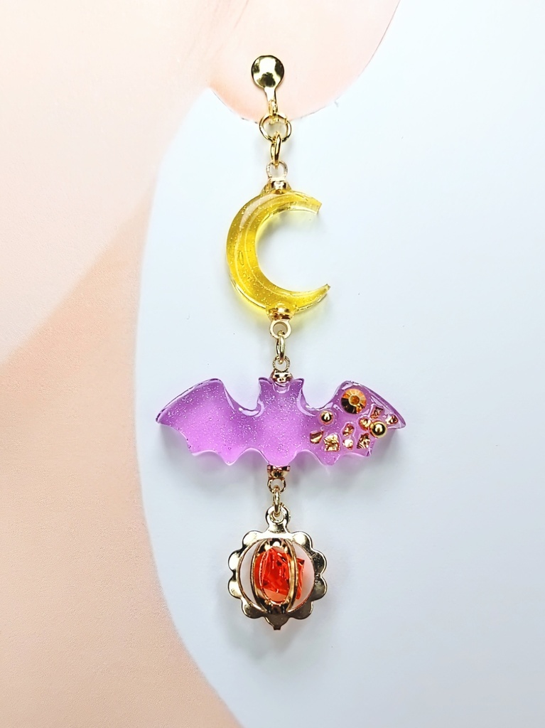レジンアクセサリー イヤリング シーズナル ハロウィン系No.02