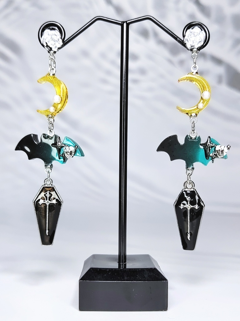 レジンアクセサリー ピアス シーズナル ハロウィン系No.05