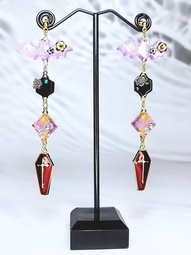 レジンアクセサリー ピアス シーズナル ハロウィン系No.08