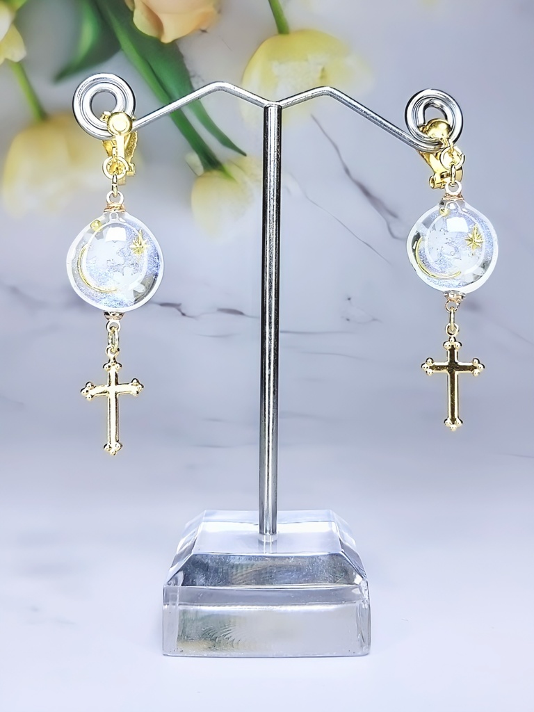 レジンアクセサリー イヤリング No.15