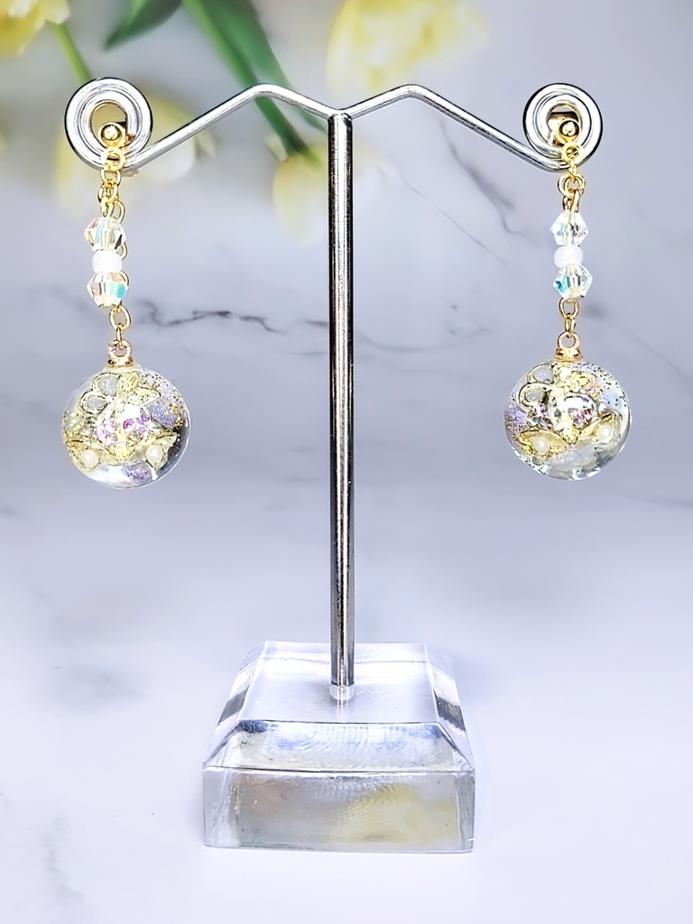 レジンアクセサリー ピアス シーズナル クリスマス系No.01