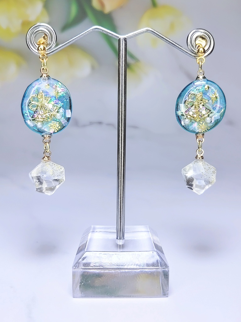 レジンアクセサリー ピアス シーズナル クリスマス系No.03