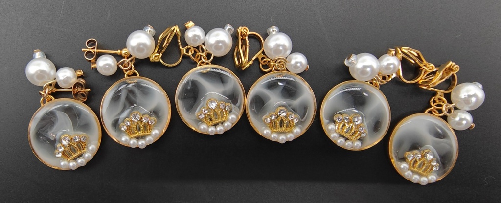 レジンアクセサリー ピアス&イヤリング クリア系