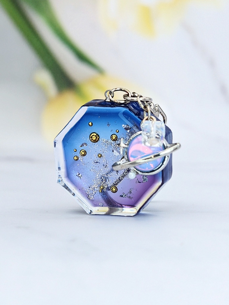 宇宙を閉じ込めたキーホルダー&バッグチャーム