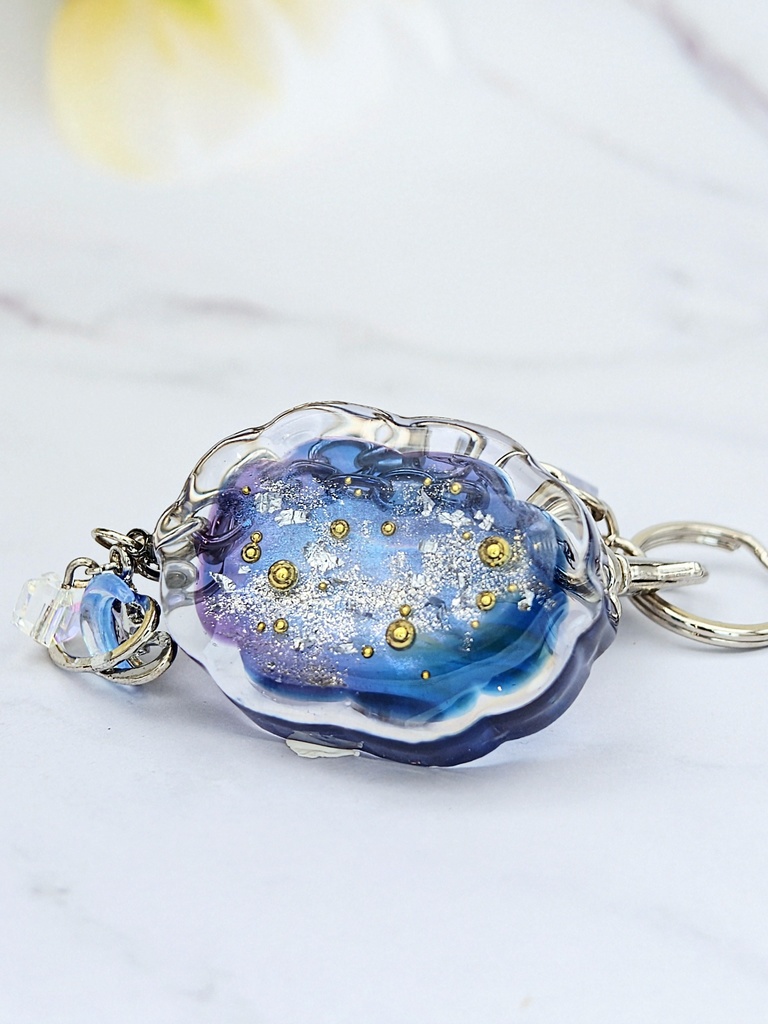 宇宙を閉じ込めたキーホルダー&バッグチャーム