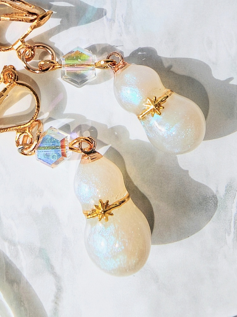 シーズナル スノーマンイヤリング 3種