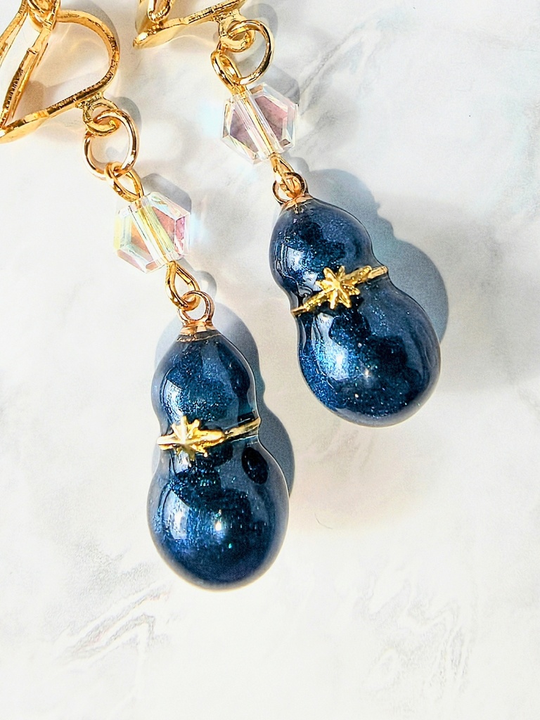 シーズナル スノーマンイヤリング 3種