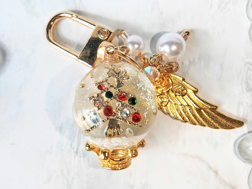 シーズナル スノードームキーホルダー