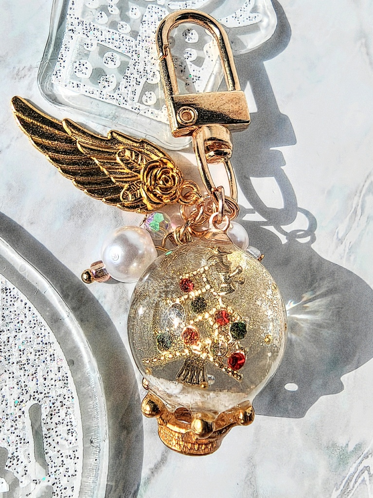 シーズナル スノードームキーホルダー