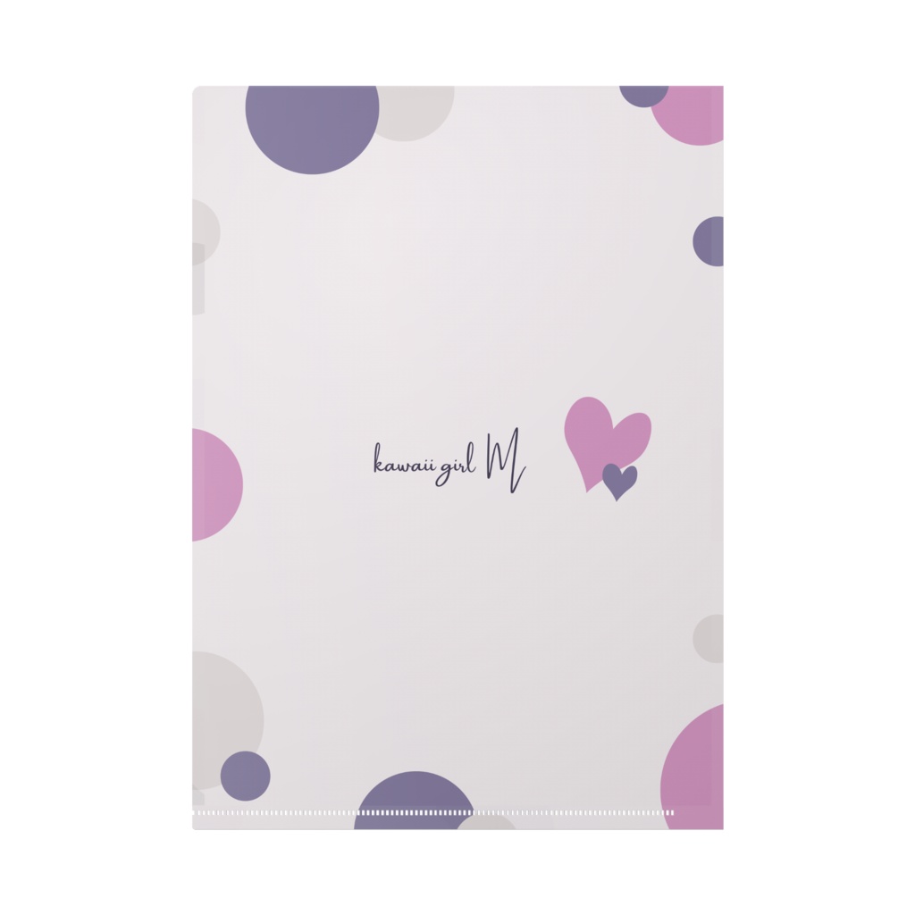 【クリアファイルA4】kawaii girl M♡ブドウ