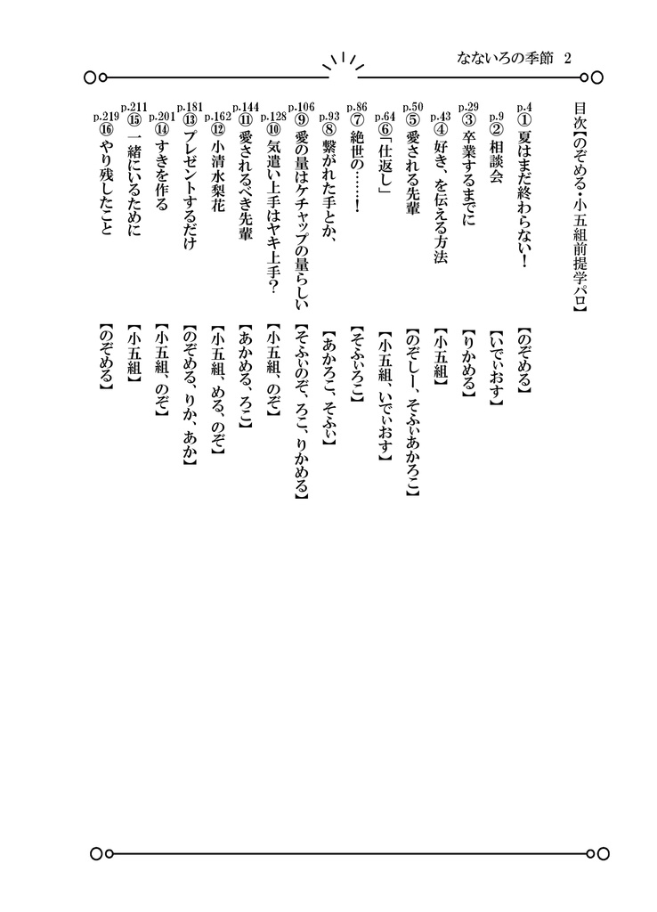 なないろの季節