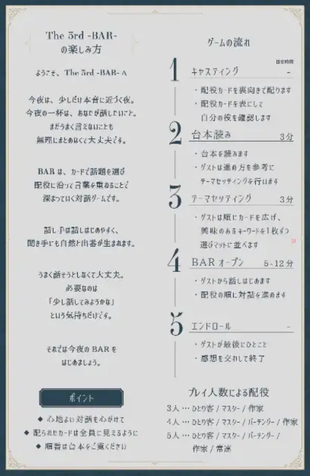 【ボドゲ】THE 3RD -BAR/CAFE/LAB-