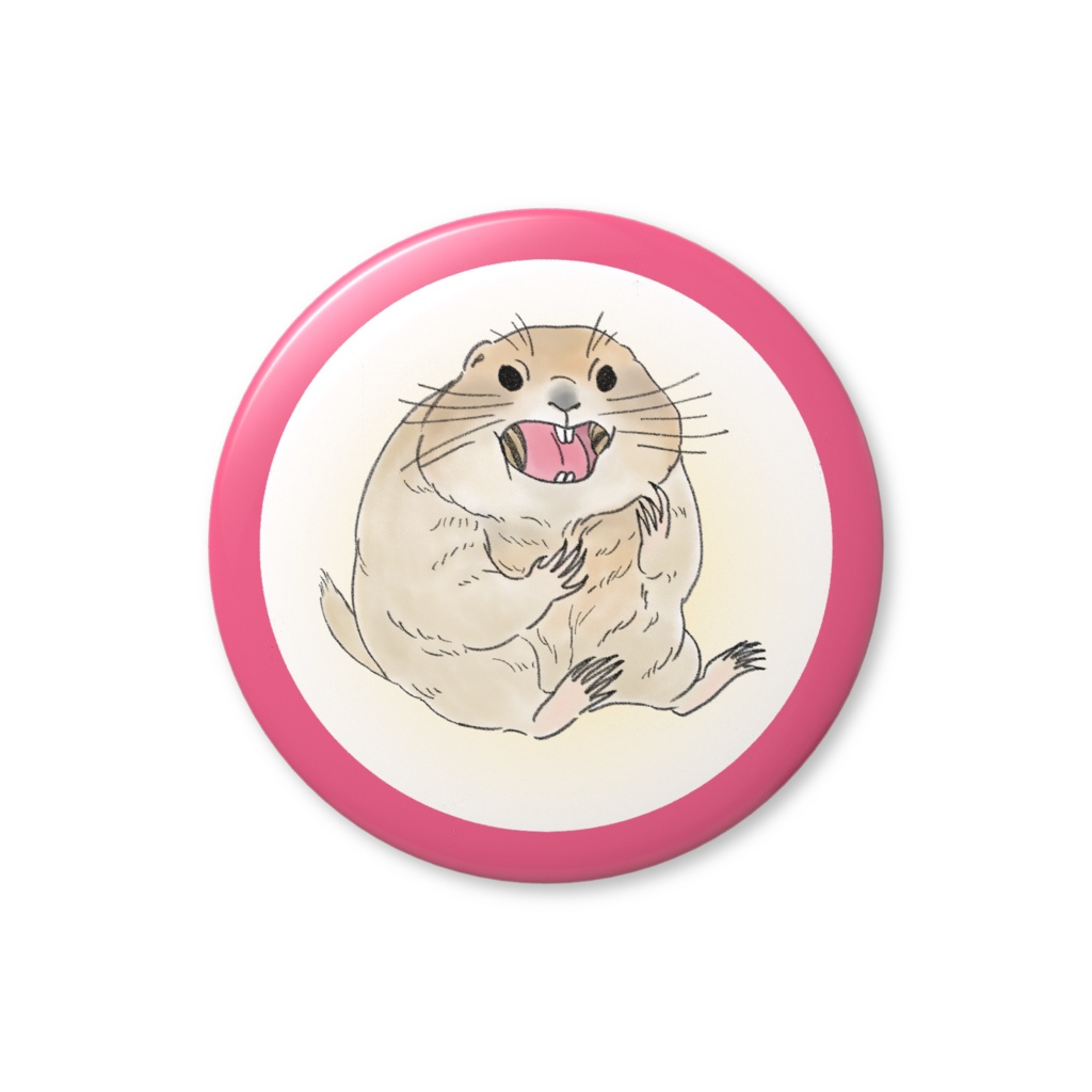 スーちゃんほおばり　缶バッジ