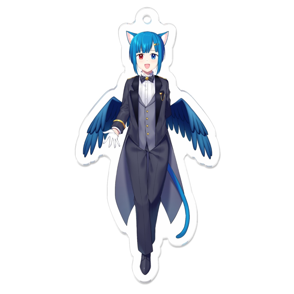 猫羽ざくろ　アクリルキーホルダー