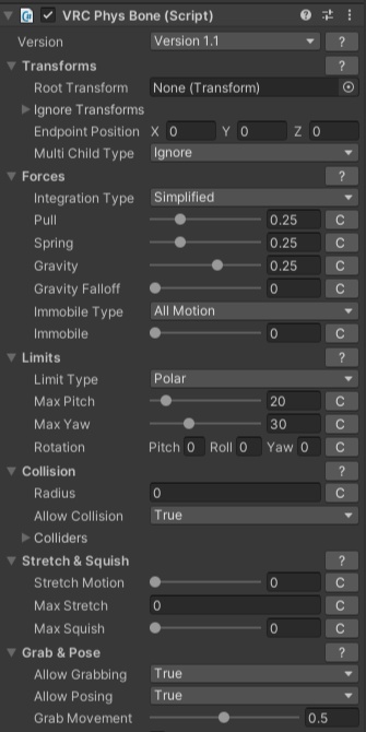 VRChat想定 『しっぽ1』