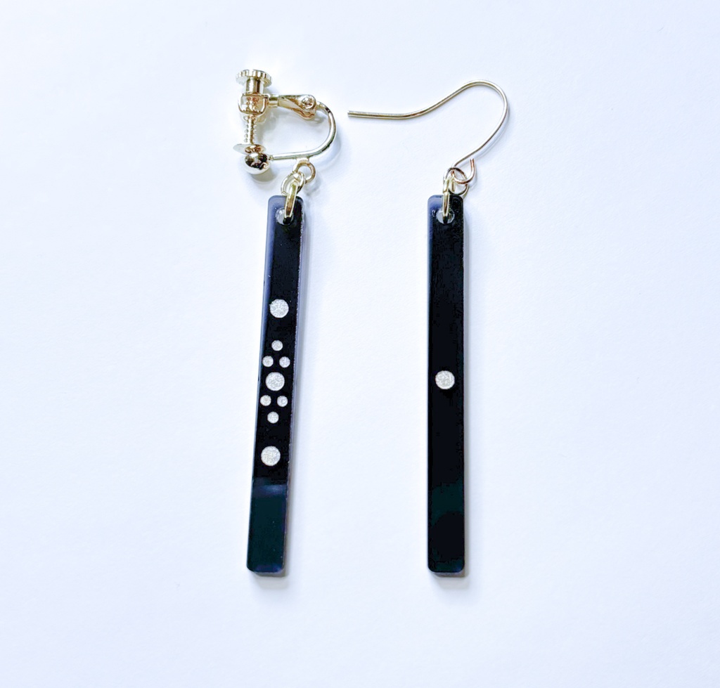 点棒イヤリング/ピアス