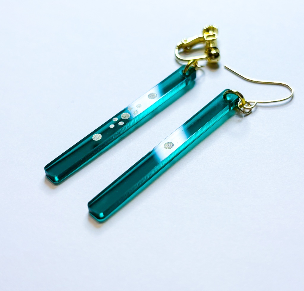 点棒イヤリング/ピアス