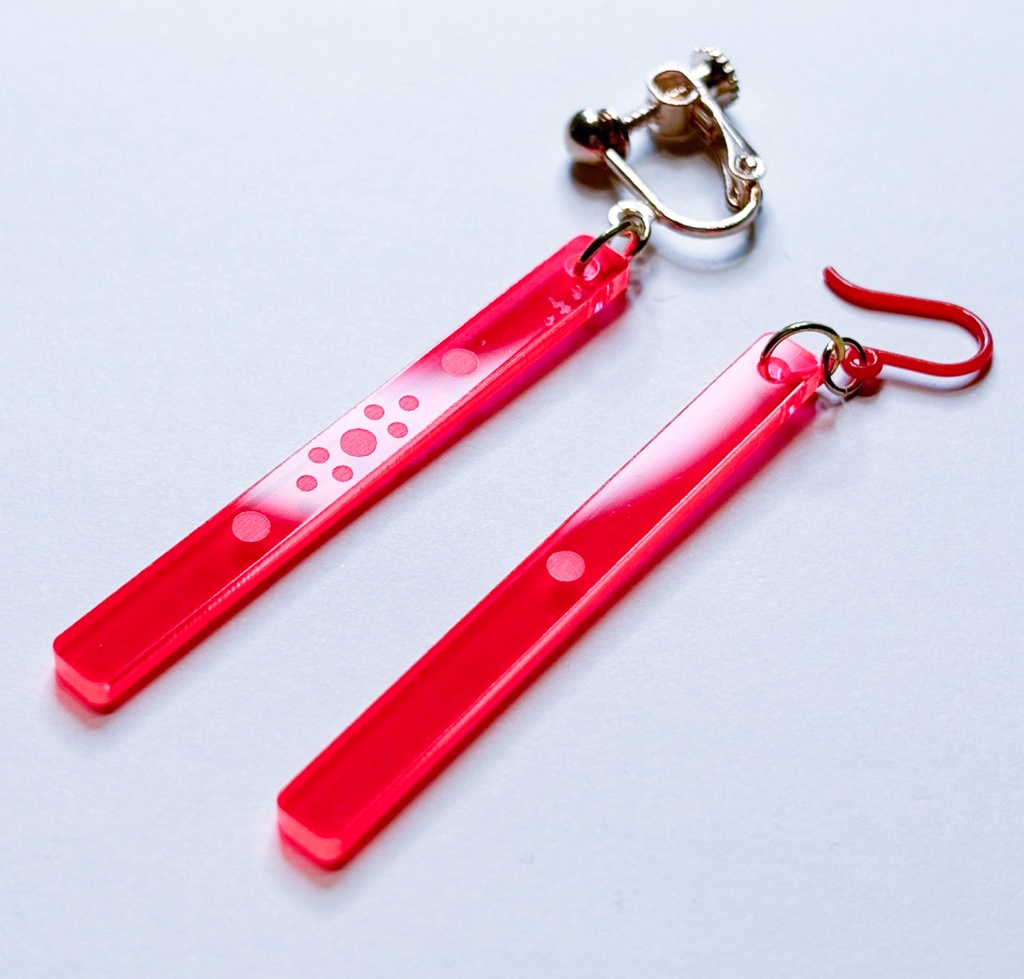 点棒イヤリング/ピアス