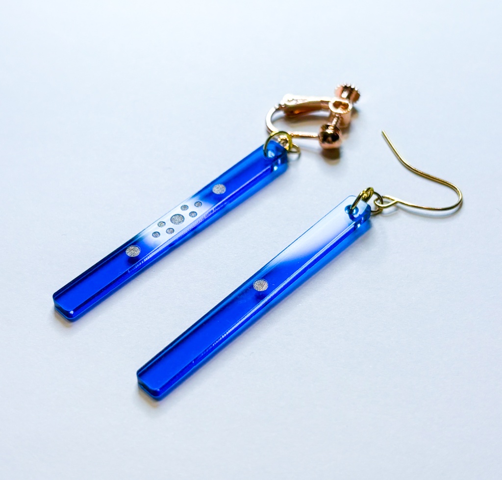 点棒イヤリング/ピアス