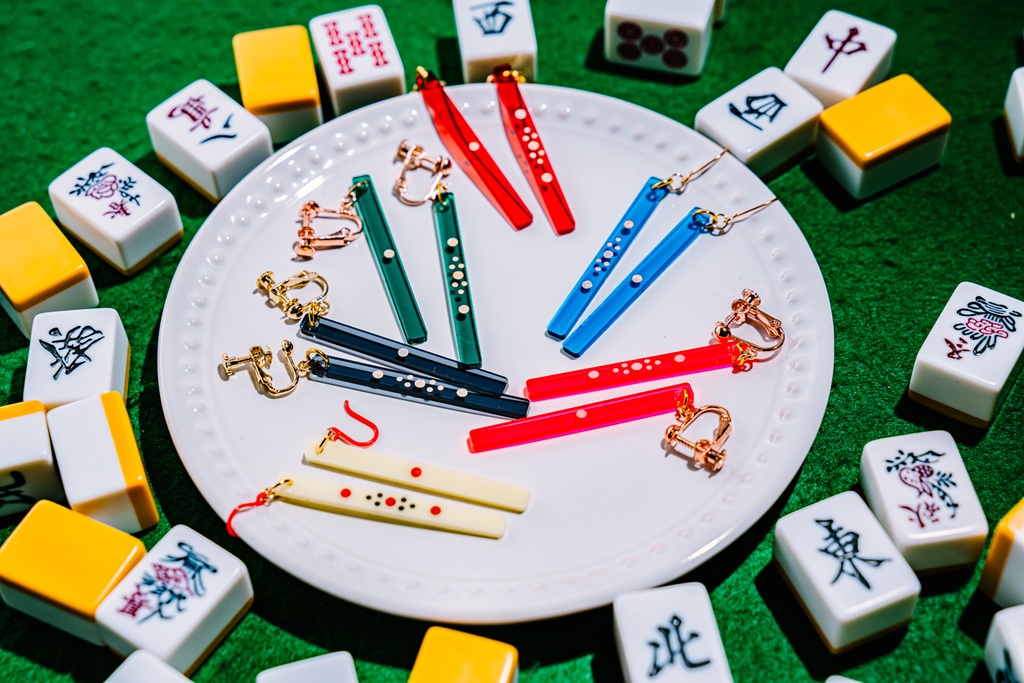 点棒イヤリング/ピアス