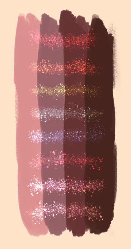 【Clip Studio Paint用】ラメブラシ8色セット+α