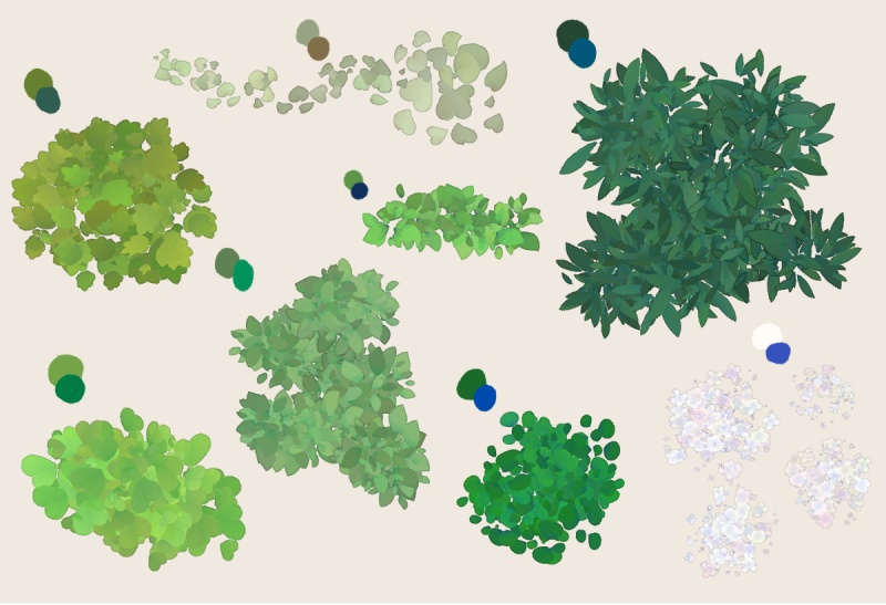 【Clip Studio Paint用】綾蔦式 爆速緑化ブラシセット