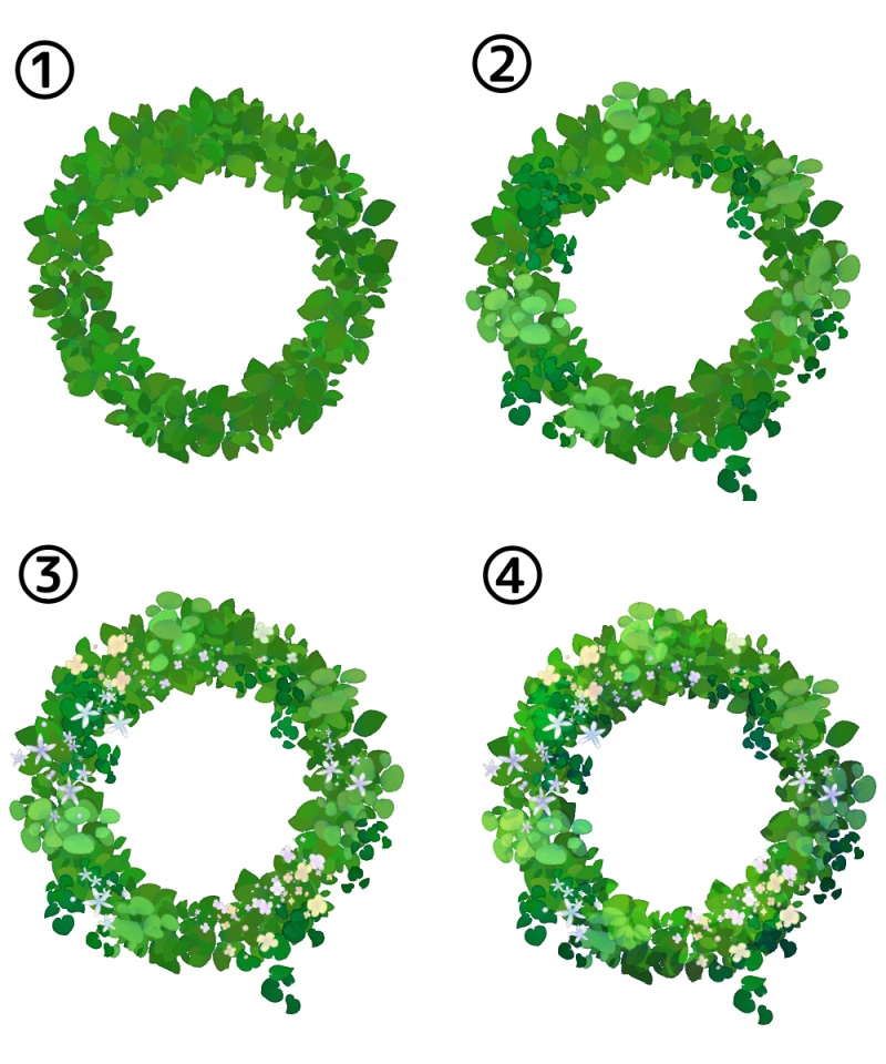 【Clip Studio Paint用】綾蔦式 爆速緑化ブラシセット
