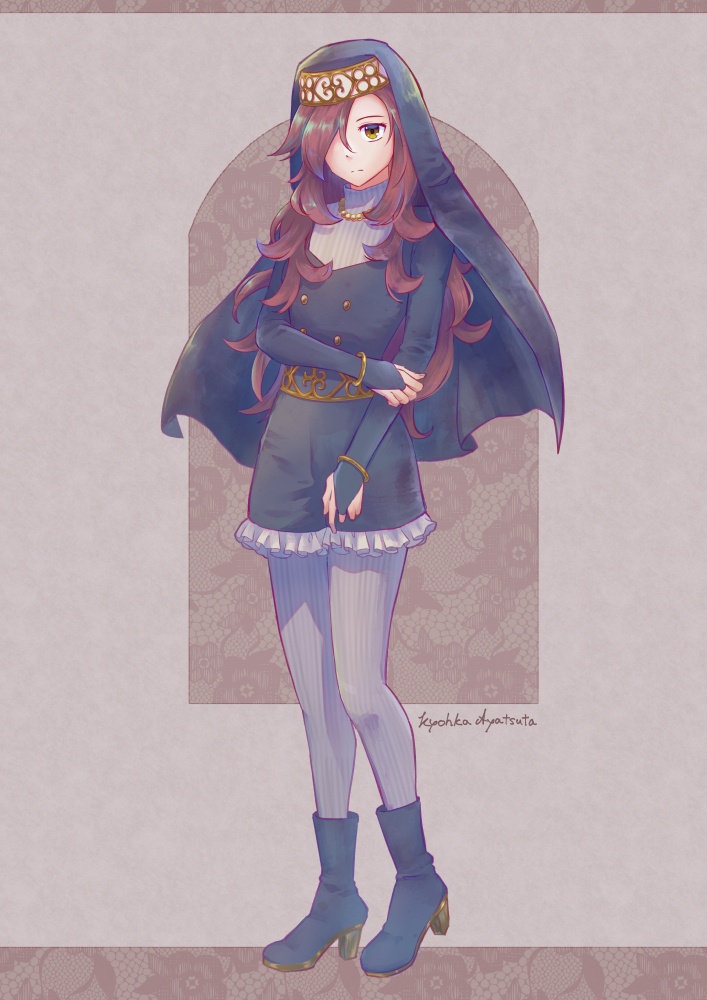 【立ち絵素材】シスター風キャラ立ち絵