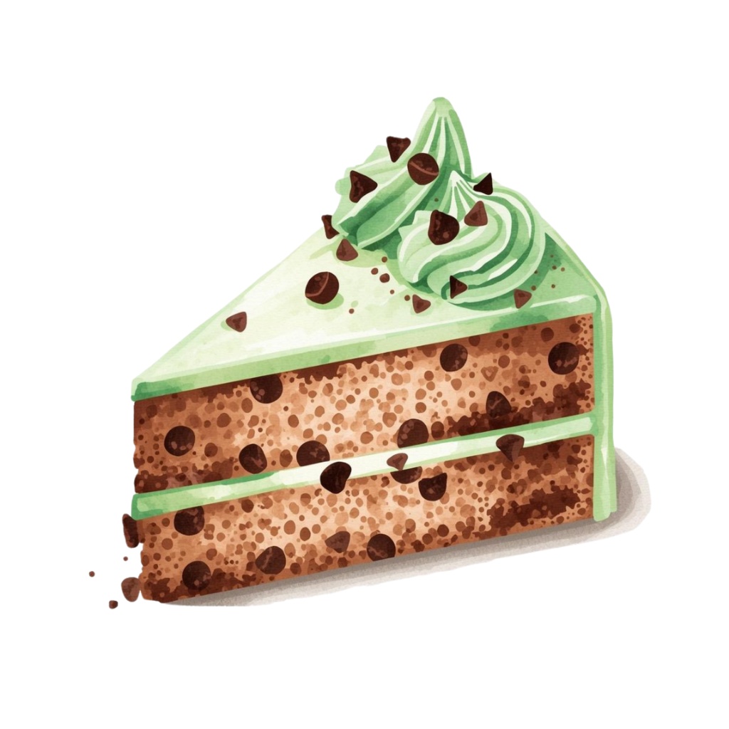 チョコミントクリップアート15点セット PNG背景透過