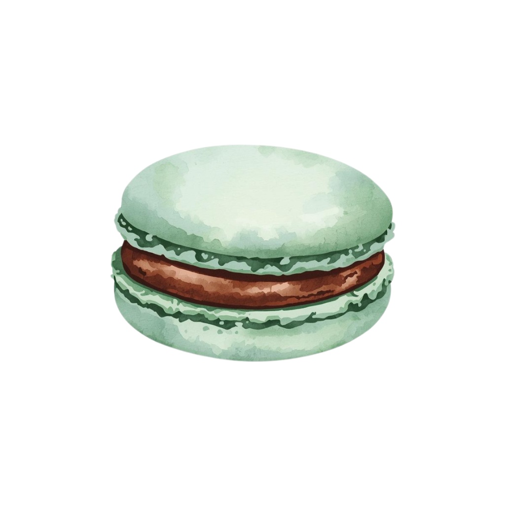 チョコミントクリップアート15点セット PNG背景透過