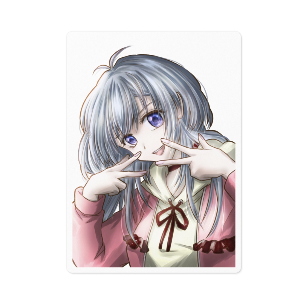 オリジナルステッカー　アイドルを夢見る少女