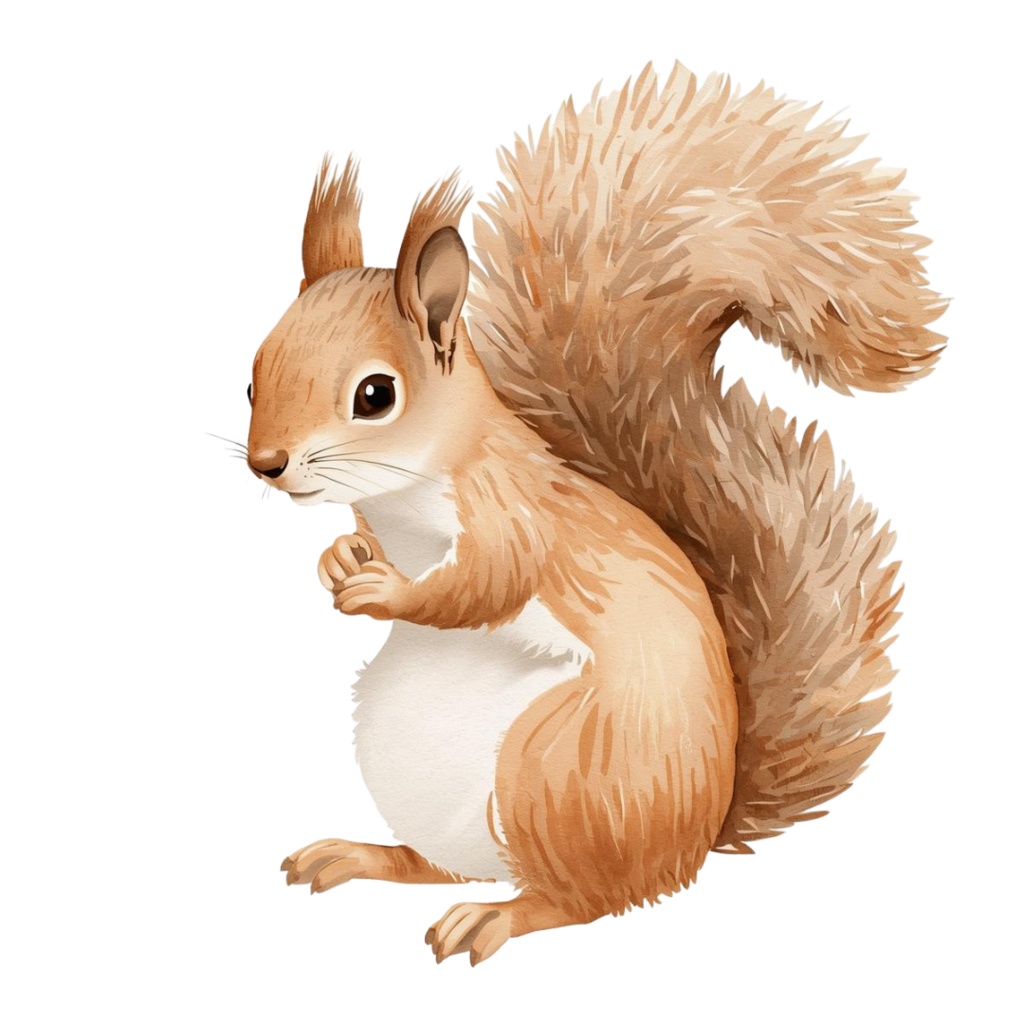 水彩ヴィンテージ動物クリップアート10点セット|アンティーク風・背景透過PNG|Canva対応