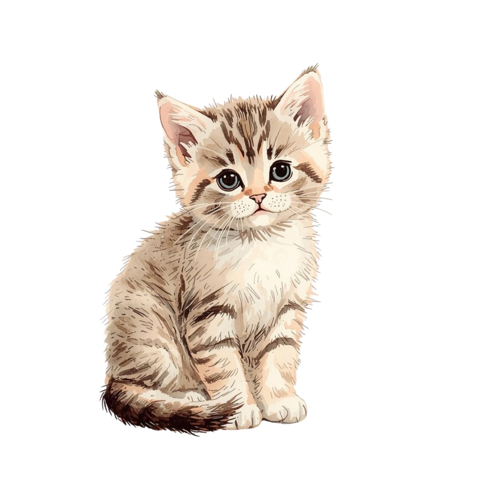 水彩ヴィンテージ動物クリップアート10点セット|アンティーク風・背景透過PNG|Canva対応