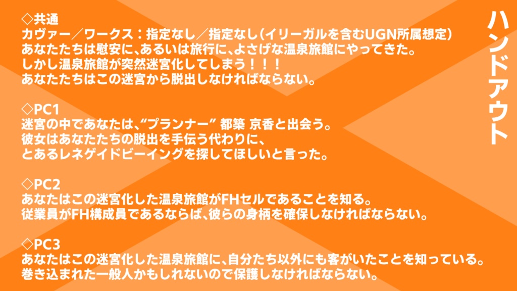 【DX3rdシナリオ】慰安温泉迷宮!!