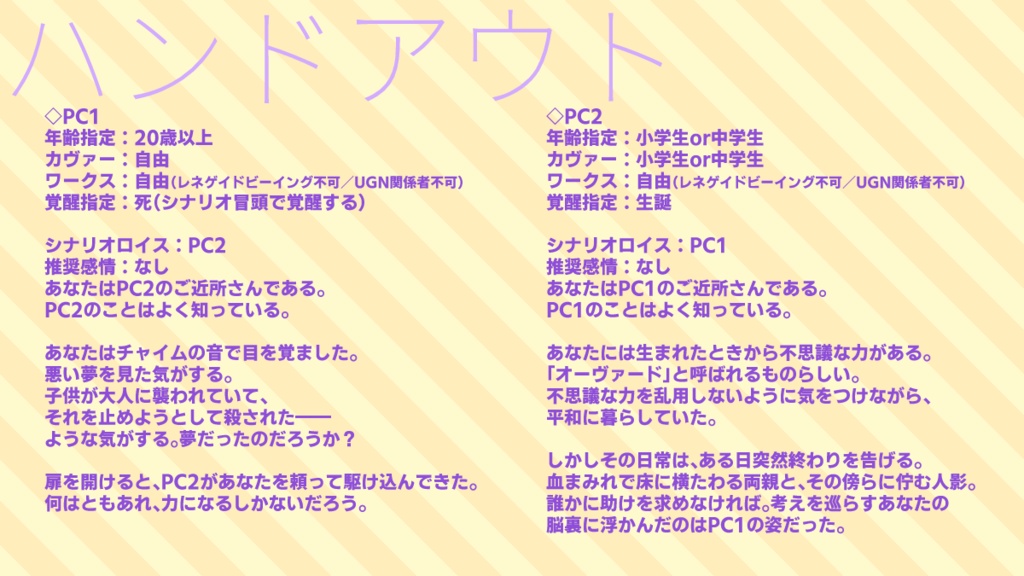 【DX3rdシナリオ】凸凹こんびねーしょん!