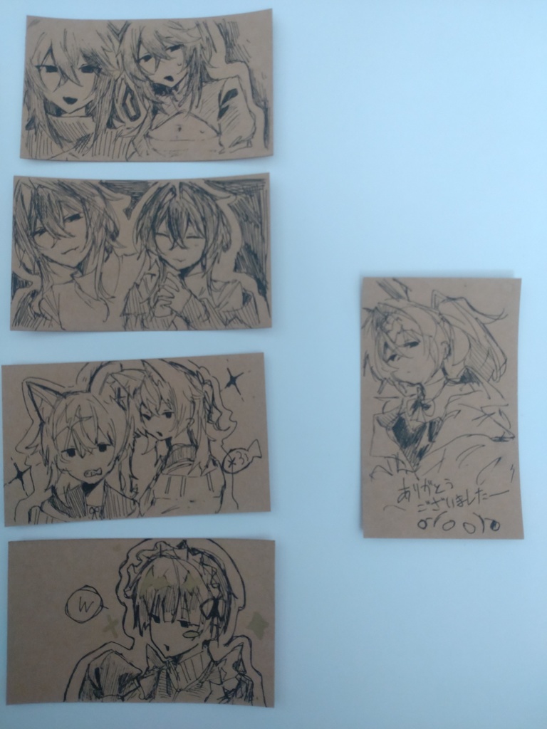 ランダム原画 メッセージカード