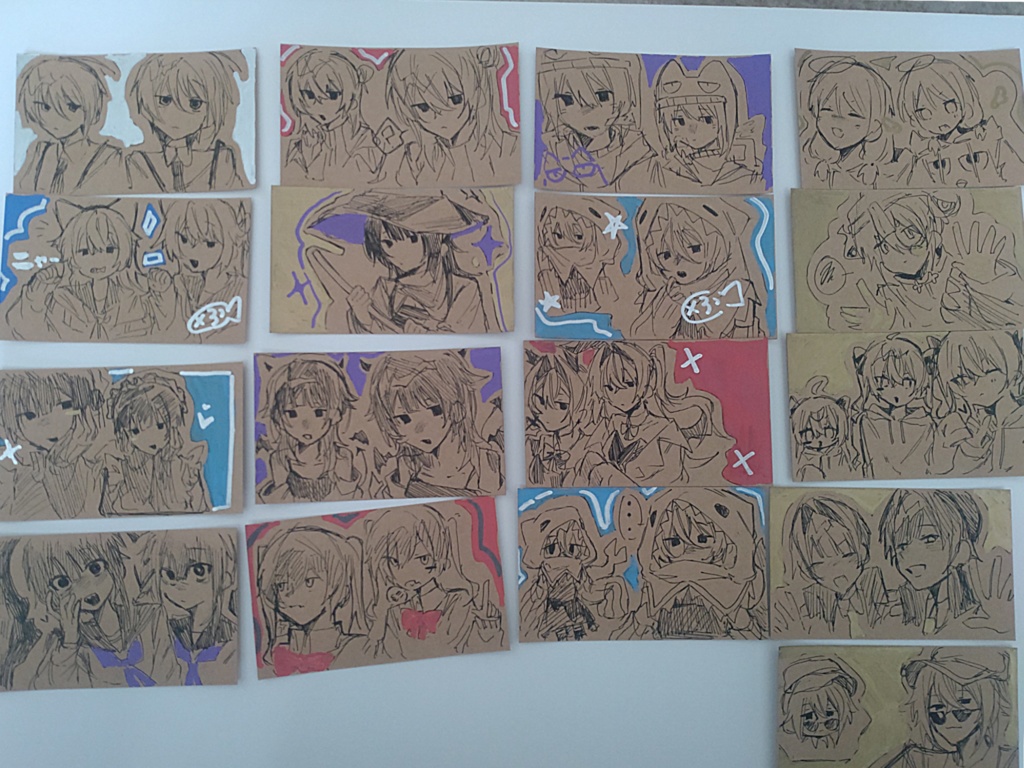 ランダム原画 メッセージカード