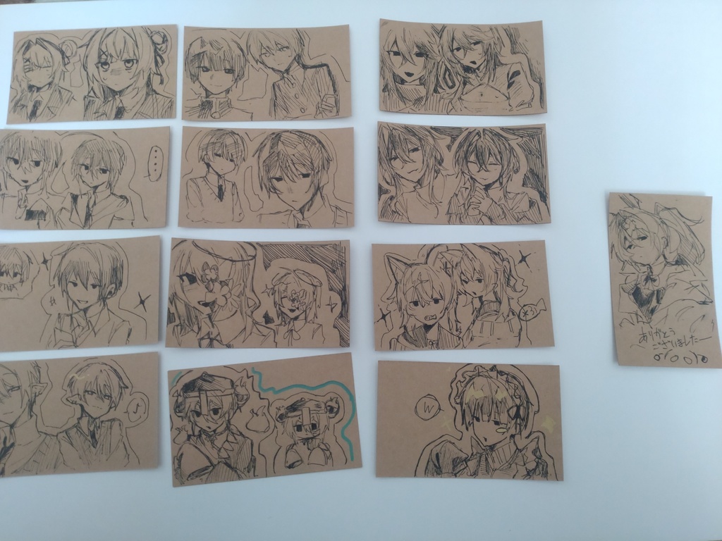 ランダム原画 メッセージカード