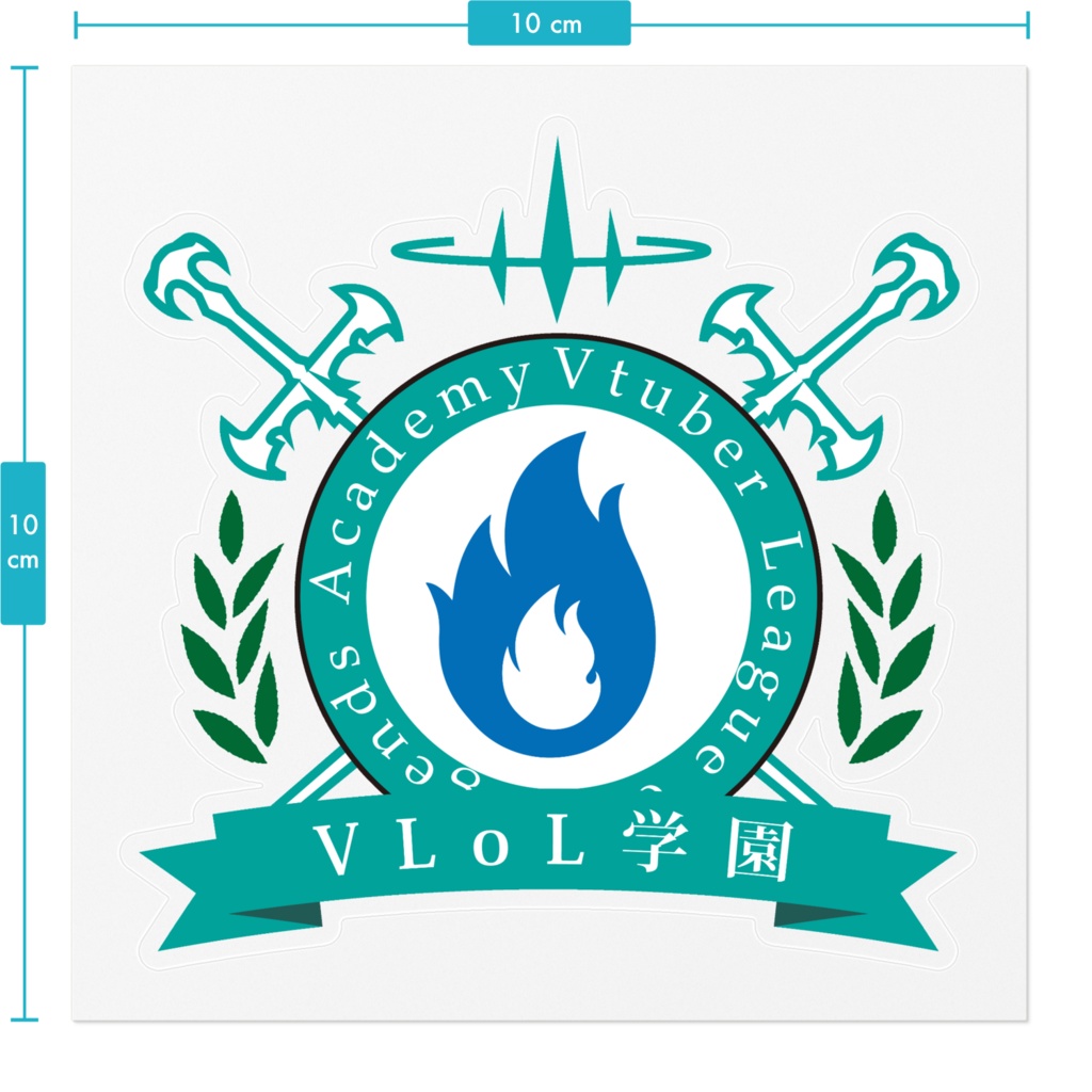 VLoL学園エンブレムステッカー