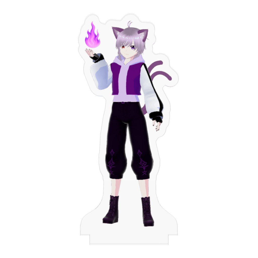 【猫神にゃると 2025生誕祭記念】アクリルフィギュア 70mm(3D新衣装ver.2)