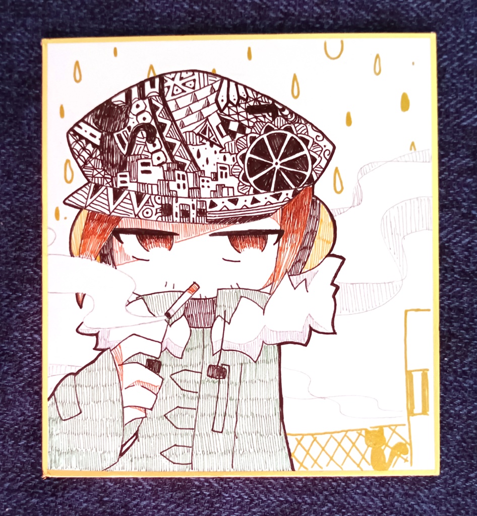 【色紙原画】20Mr.KK