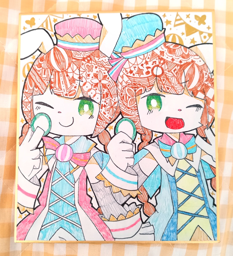 【色紙原画】エクラルミミニャミ