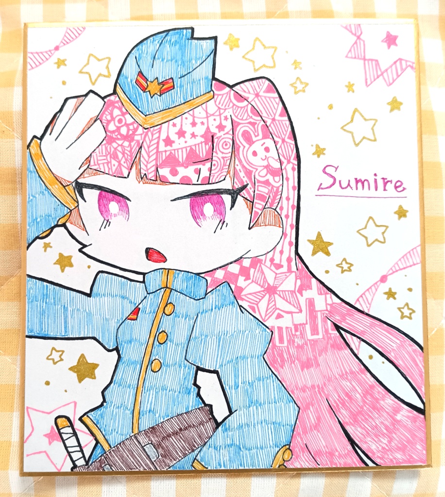【色紙原画】CS10スミレ