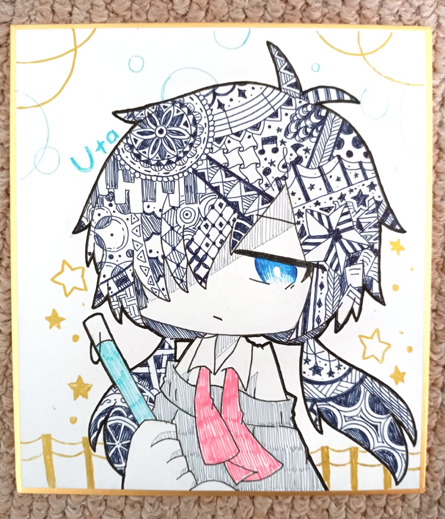 【色紙原画】うた