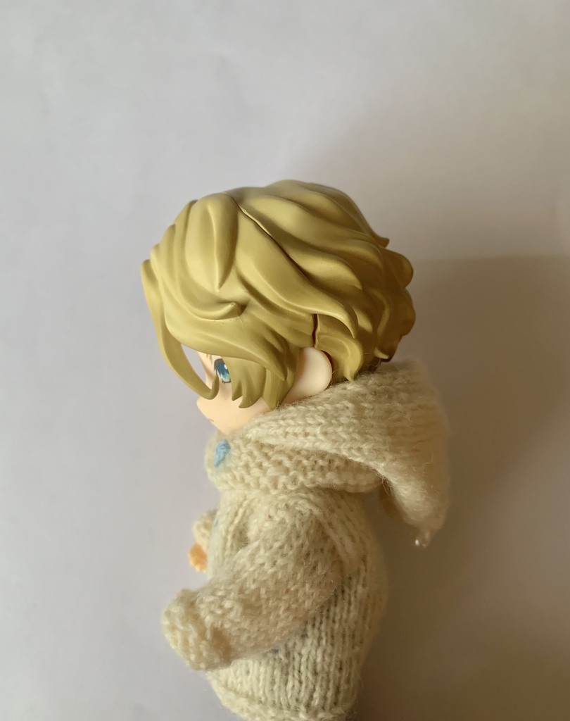 チラ見えポケットのカーディガンとフード付きスヌードセット