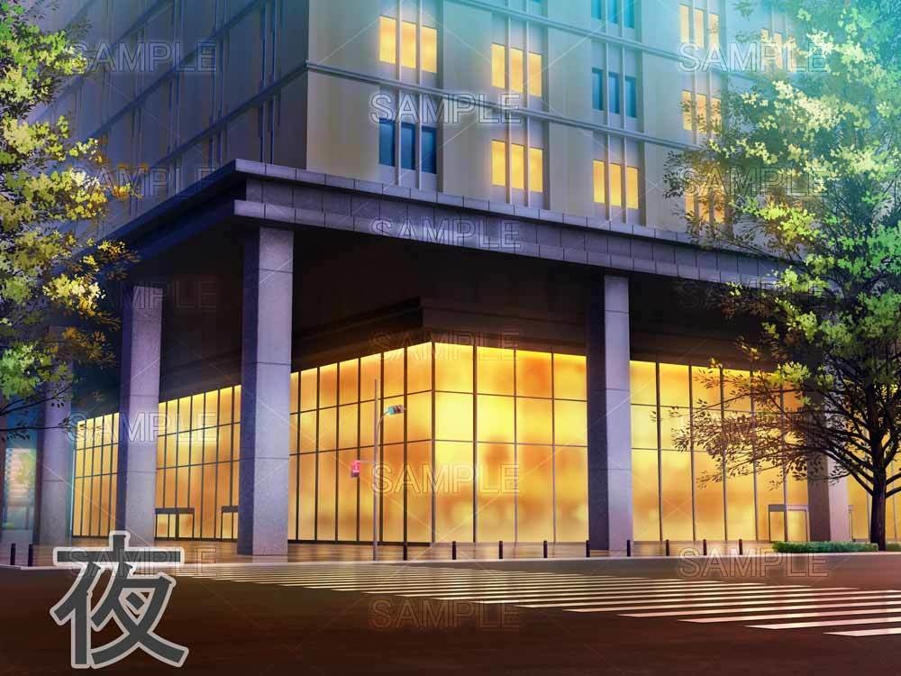 【背景素材】 「ビル入口」