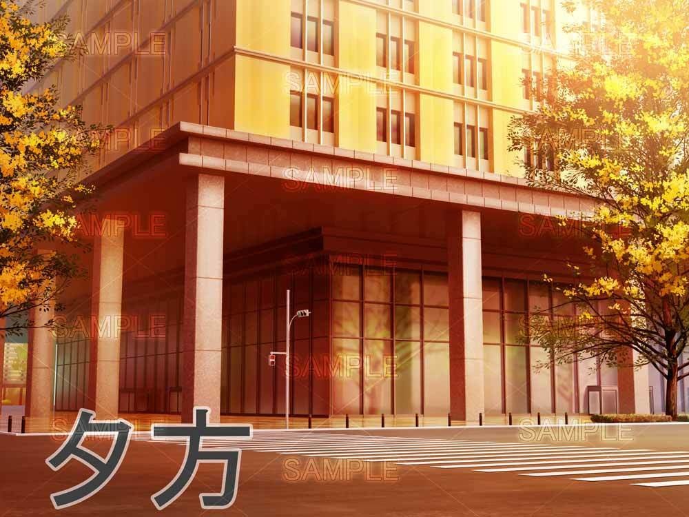 【背景素材】 「ビル入口」